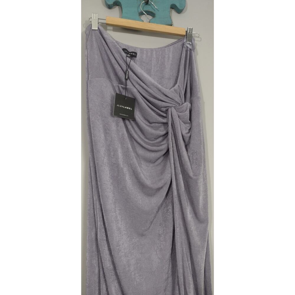 JLUXLABEL Lavender High Slit Stretch Maxi Skirt XXL NWT
